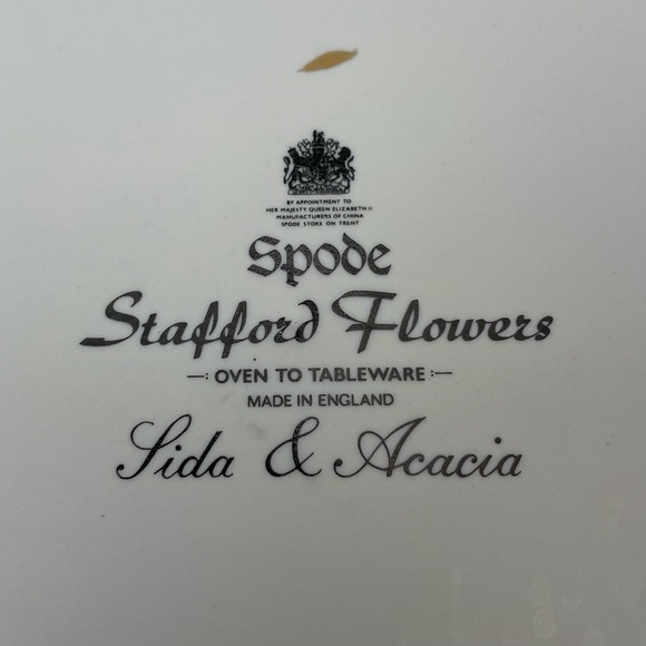 Spode England Pie Plate Stafford Flowers - Picture 11 of 11